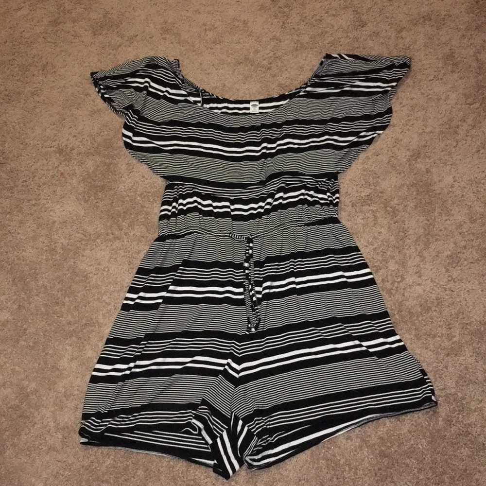 Old Navy Striped Romper XXL